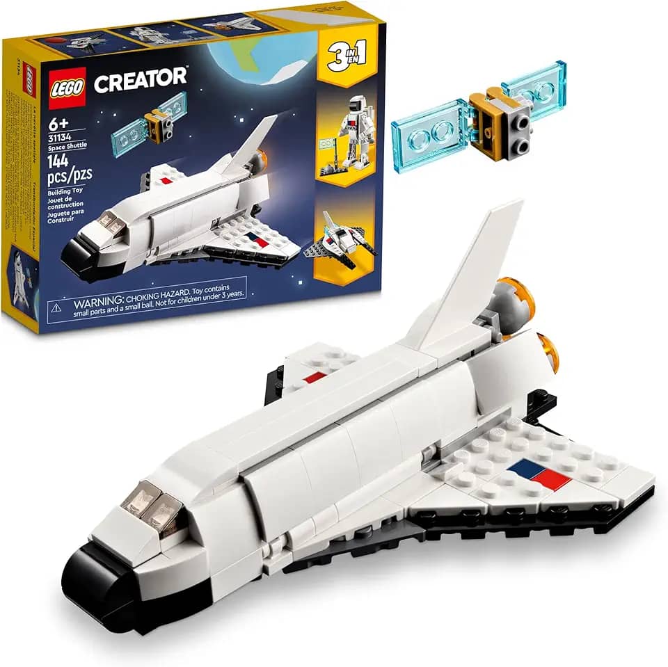 LEGO® Creator Ônibus Espacial 3em1: Nave Espacial, Astronauta e Foguete Espacial