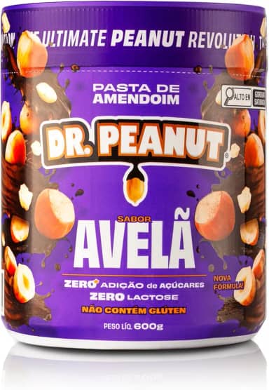 Dr. Peanut Pasta de Amendoim Avelã 600G - Com Whey Protein
