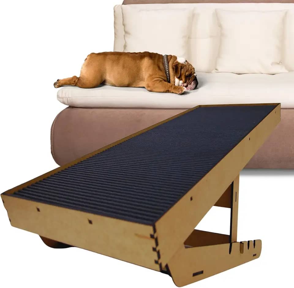 Rampa Pet Grande Antiderrapante com 4 níveis de regulagem com 60cm de altura