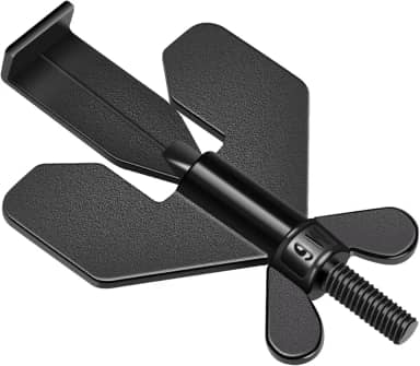 Youtek - Fechadura Trava Porta Portátil De Segurança Para Portas De Hotel Motel Em Aço (Preto)