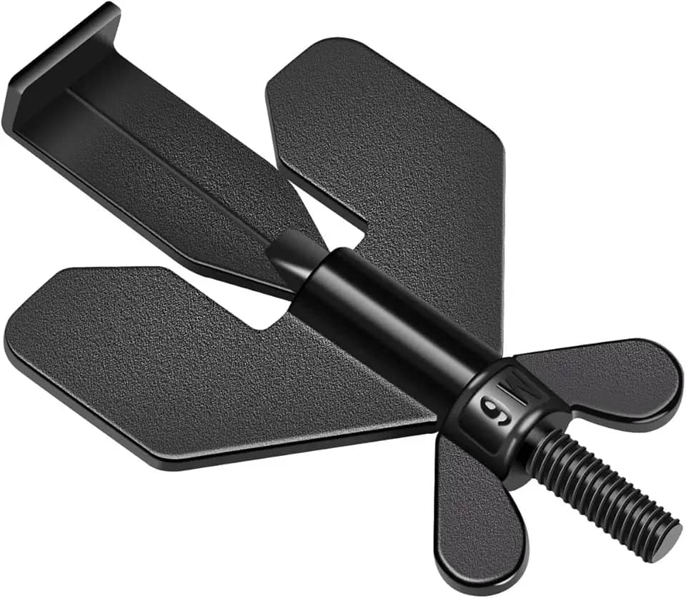 Youtek - Fechadura Trava Porta Portátil De Segurança Para Portas De Hotel Motel Em Aço (Preto)