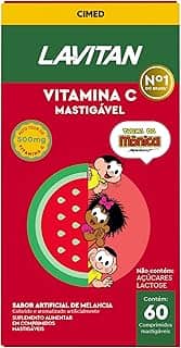 Lavitan Infantil Turma da Mônica Vitamina C Sabor Melancia com 60 Comprimidos Mastigáveis