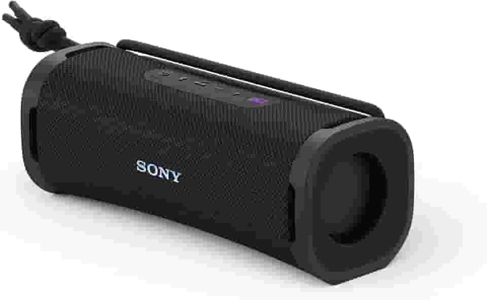 Sony Alto-falante Bluetooth portátil à prova d'água ULT Field 1, graves aprimorados, bateria de 12h, classificação IP67, à prova de poeira, à prova de ferrugem, alça destacável (SRSULT10B), preto