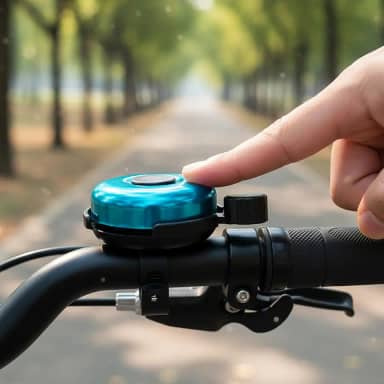Campainha de bicicleta, som nítido para guidão, fácil instalação para bicicletas de estrada e montanha