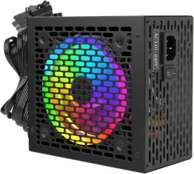 Fonte New Hero Tesla, RGB, 650W, 80 Plus Bronze, PFC Ativo, Preto