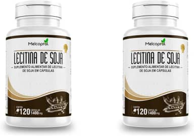 2x Lecitina de soja 120 acps 1400mg Melcoprol
