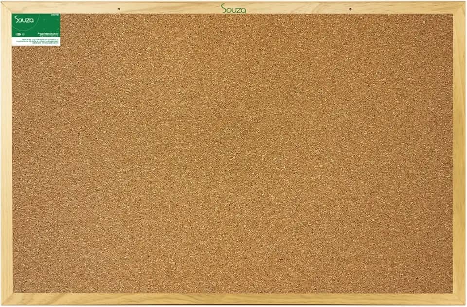 Quadro De Aviso Com Moldura Madeira E Cortiça Standard 40X30Cm - 088620