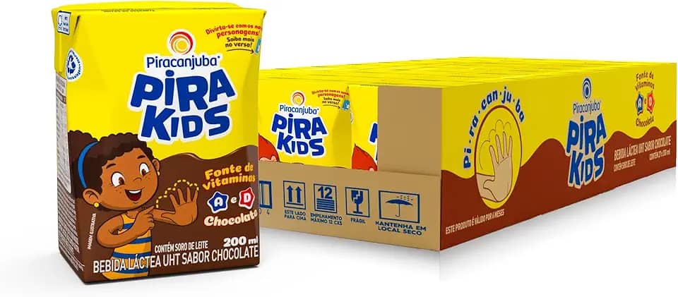Pack de achocolatado Pirakids 200 ml - 27 Unidades