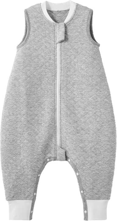 Duomiaomiao Saco de dormir unissex para bebês com pés, todas as estações, 1.0 TOG, sem mangas, leve e respirável, saco de dormir infantil