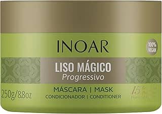 Inoar, Liso Mágico Máscara Capilar – Alinhamento, Hidratação e Efeito Liso Progressivo com Óleo de Argan - 250g