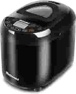 Elite Gourmet EBM-8103B Maxi-Matic Automatic Digital Programmable Bread Maker, 3 Loaf Sizes, 19 Menu Functions, Bake Fresh Bread, Black