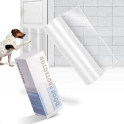 Delffyns Protetor de porta contra arranhões de cães, 500 cm x 20 cm, fita antiarranhões, almofada ultra durável para cães gatos, protetor de moldura de porta para porta de tela, janela, parede, perna de chari