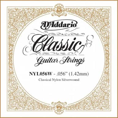 Corda Avulsa Para Violão Nylon 7A DÓ C D'Addario Pro-Arté Nylon Core NYL056W