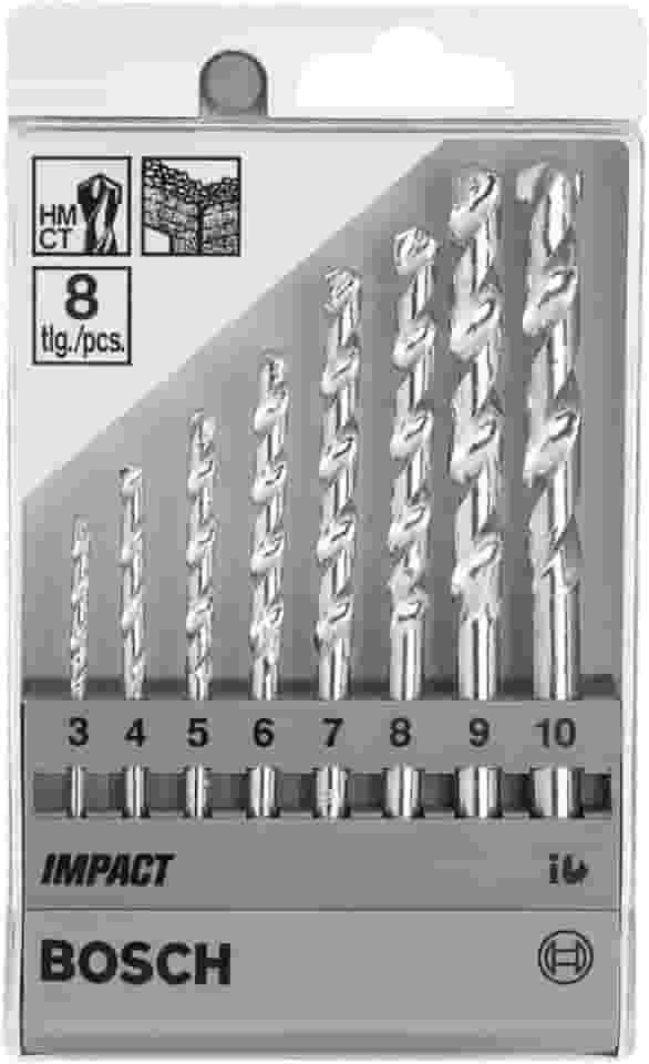 Bosch Jogo Brocas para alvenaria CYL-1 Ø3-4-5-6-7-8-9-10 mm