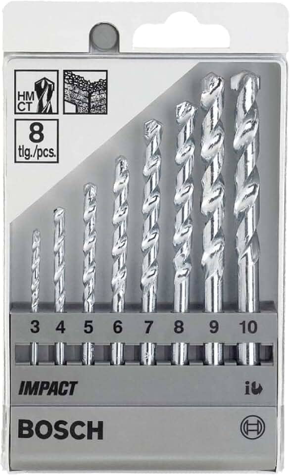 Bosch Jogo Brocas para alvenaria CYL-1 Ø3-4-5-6-7-8-9-10 mm