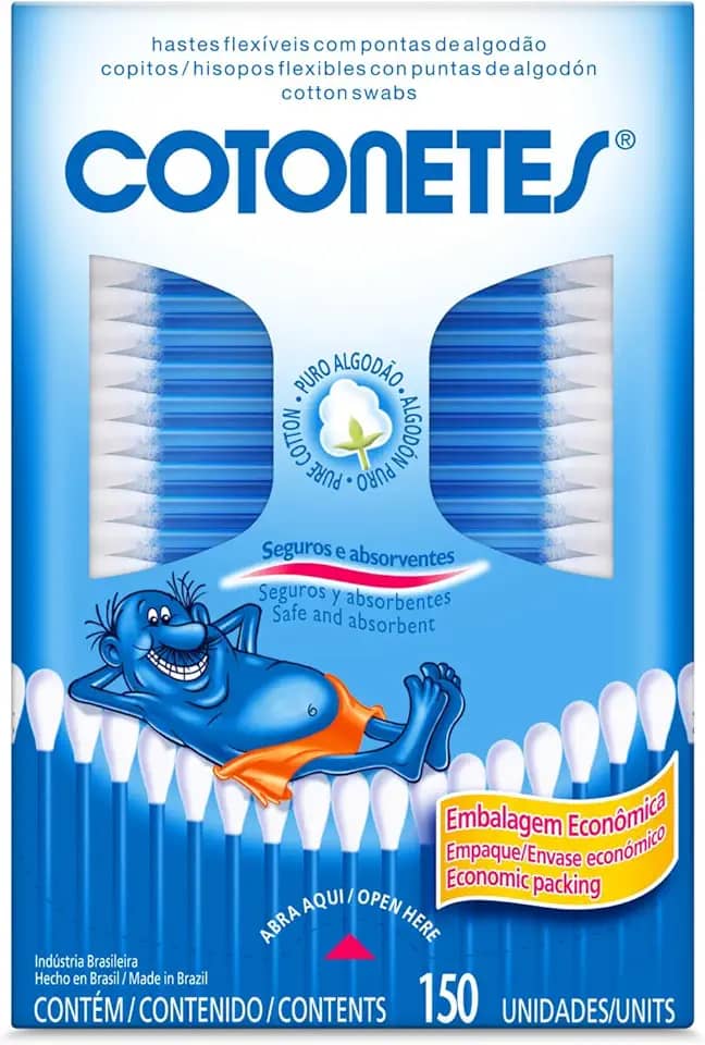 Cotonetes Hastes Flexíveis,150un