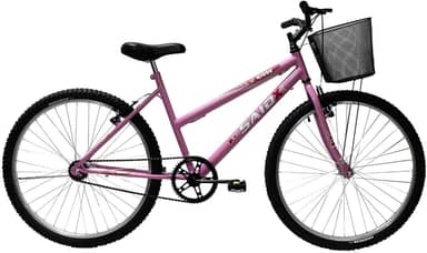 Bicicleta Aro 26 Feminina Mono Saidx Sem Marcha Com Cesta