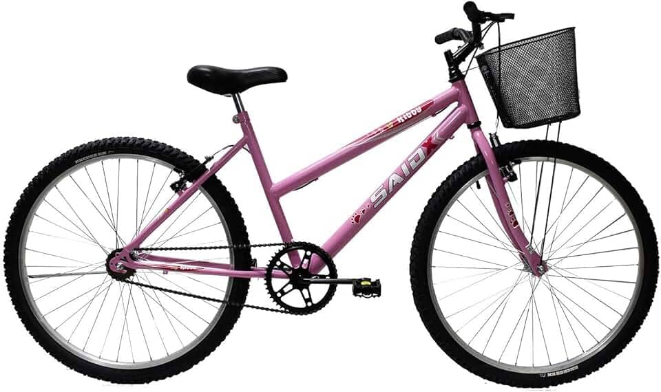 Bicicleta Aro 26 Feminina Mono Saidx Sem Marcha Com Cesta