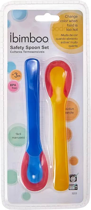 Colher Termica Com 2 Unid, Ibimboo, Azul E Amarelo