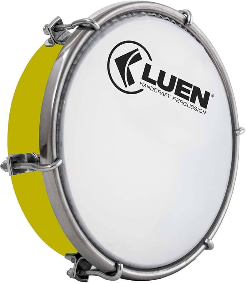 Tamborim Abs Amarelo 6 Tarr Pele Leitosa