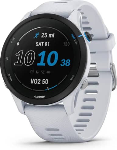 Garmin Forerunner 255 Music, Gps Executando Smartwatch com Música, Insights Avançados, Bateria de Longa Duração, Branco