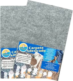 Arranhador Adesivo para Gatos - Protetor para Sofá, Cama e Móveis - Carpete Premium - Evite Arranhões e Mantenha Seu Pet Feliz (Cinza Claro, 2 Unidade)