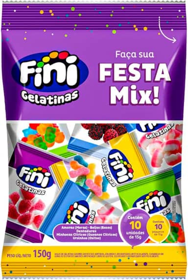 Festa Mix Fini Balas Variadas Original Mini Pacotinhos