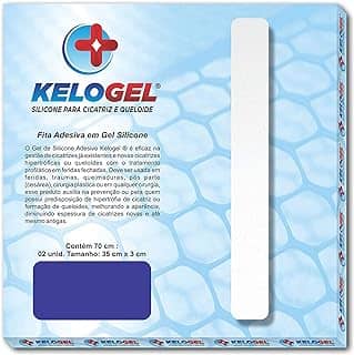 PLACA EM GEL DE SILICONE PARA CICATRIZ 3X70CM KELOGEL