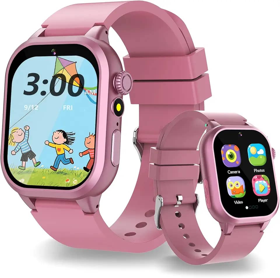 Relógio inteligente infantil, 32 jogos, 3 pedômetro esportivo, livros de áudio e cartões de estudo, modo escolar, despertador, câmera divertida, rastreamento de 13 hábitos, lanterna, presente de