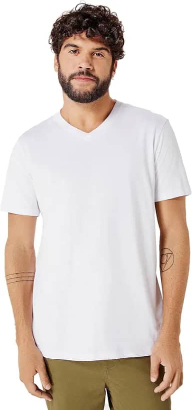 Camiseta MM Regular gola V Hering Masculino