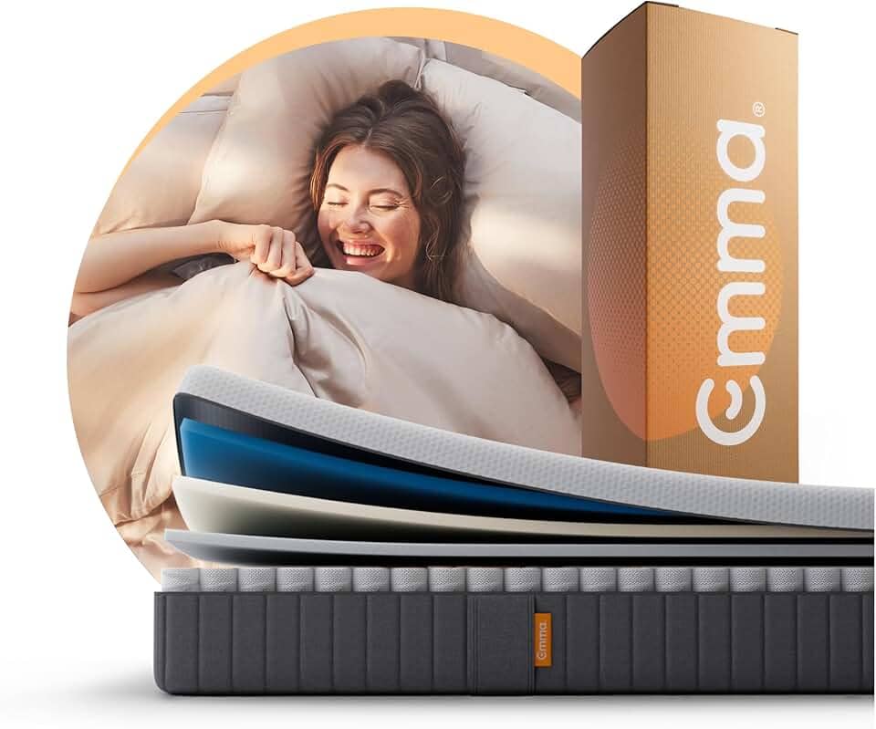 Colchão Queen Emma Premium Hybrid – Molas Ensacadas AirFlex® e 10 anos de garantia - 158X198cm