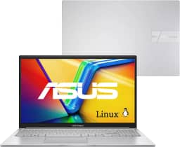 Notebook ASUS Vivobook 15, Intel Core i5, 8 GB, 512 GB SSD, KeepOS, 15.6'' FHD, Cool Silver - X1504VA-NJ1741