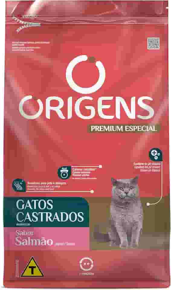 Origens Ração Seca Para Gatos Castrados Sabor Salmão 3Kg
