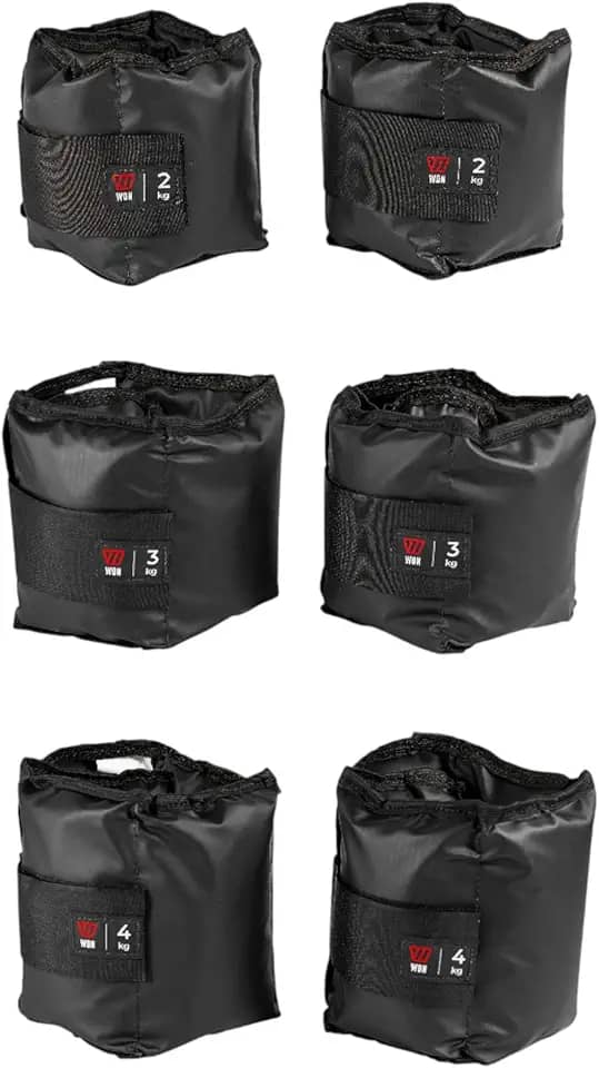 Kit Par Caneleiras Peso 2kg + 3kg + 4kg Tornozeleira de Peso Treine em Casa Academia Pilates Fisioterapia Treino Funcional Crossfit