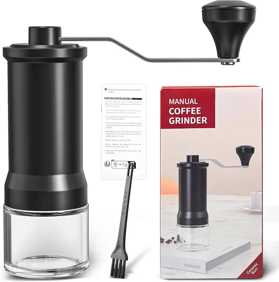 Moedor de Café Manual, Moedor De Café Em Aço Inoxidável Portátil, Capacidade De 30g, Padrão Barista