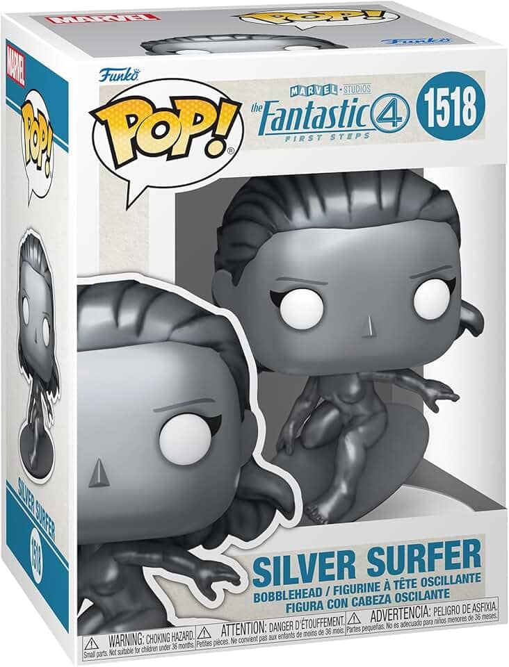 Funko Marvel Quarteto Fantástico - Surfista Prateado