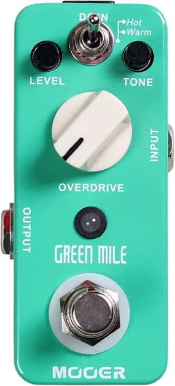 MOOER Pedal De Overdrive Para Guitarra Elétrica Green Mile, Tubo Screamer, Som Natural, Suave E Cremoso Metal