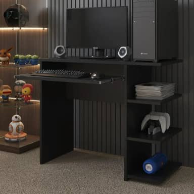 Mesa Escrivaninha Para Computador Escritório Pc Gamer RTX (Preto)