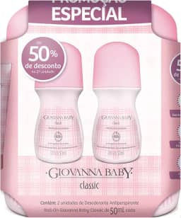 Giovanna Baby Desodorante Roll-On Classic 50 Ml 2 Unidades