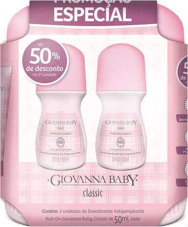 Giovanna Baby - Kit Giovanna Baby Desodorante Roll On Fem C/2 50Ml Classic