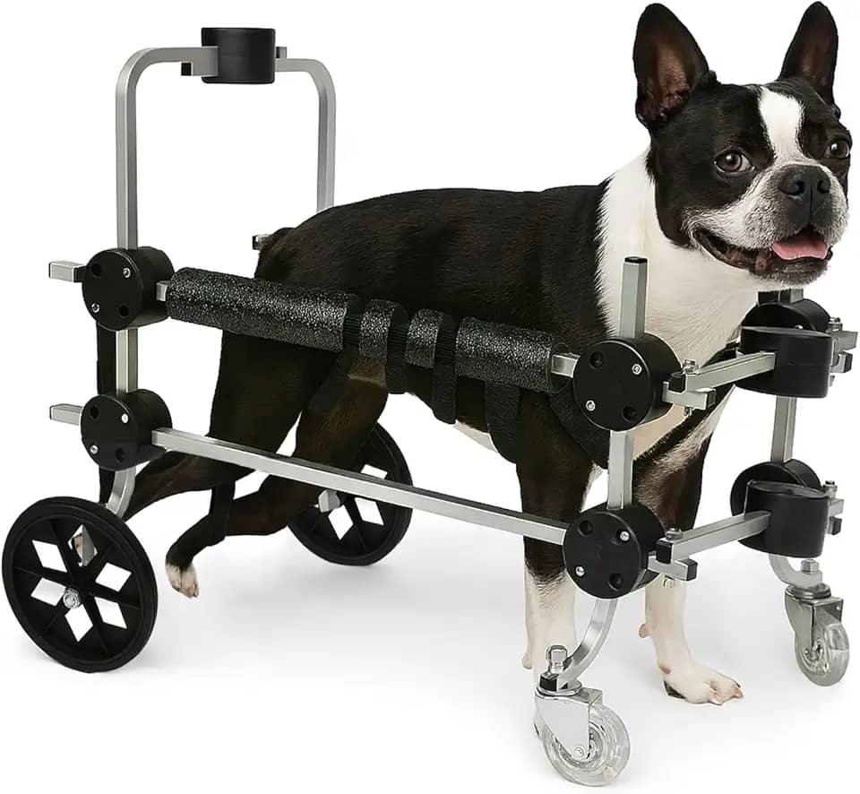 Cadeira De 4 Rodas Cachorro Tamanho M Médio Andador Cão Pet Best Soluções