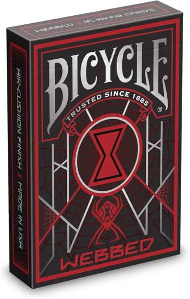 Bicycle Baralho com design de teia | Baralho de edição limitada com tema de aranha