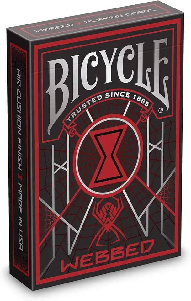 Bicycle Baralho com design de teia | Baralho de edição limitada com tema de aranha