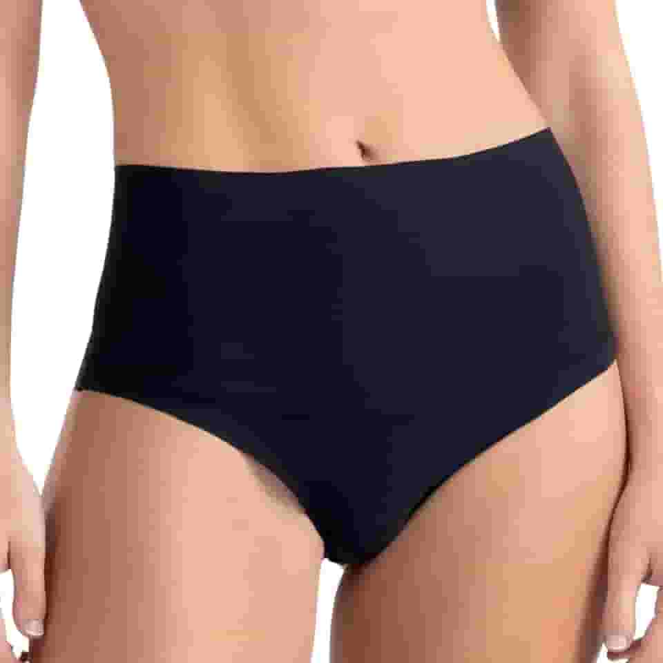 Calcinha Modeladora Corte a Laser Não Marca Cintura Alta Microfibra She By Mash