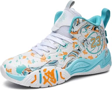 Tênis de basquete unissex com amortecimento de ar, calçados esportivos para jovens, antiderrapantes e duráveis, botas de basquete para treinamento