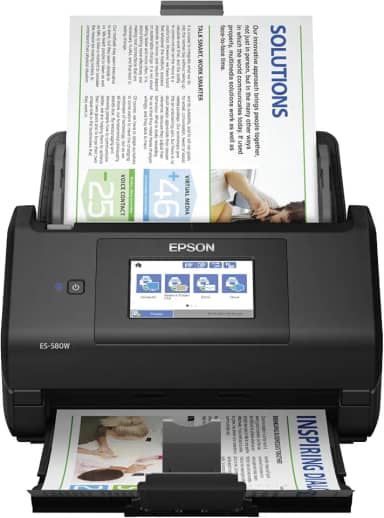 EPSON Scanner WorkForce ES-580W - Documentos, Wireless, ADF, OCR, Bivolt, Preto