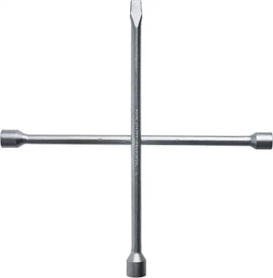 Tramontina 42860001, Chave de Roda Tipo Cruz 17X19X21 Espátula, Corpo Forjado em Aço Especial