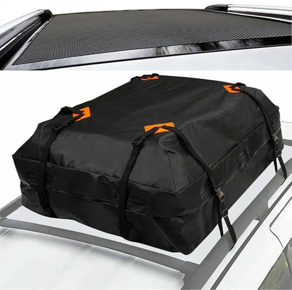 Bagageiro de Teto para Carro, roof rack, Roof Rack Cargo Carrier, Roof Cargo Carrier, Cargo Box For Roof Rack, Bagageiro de Teto Impermeavel Dobravel para Carro Porta Bagagem Universal