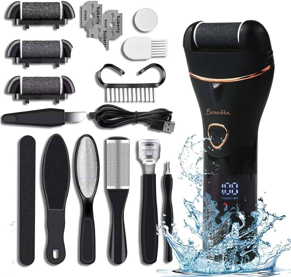 Removedor de Calos 10 em 1 Profissional Lixador de pé Elétrico Premium