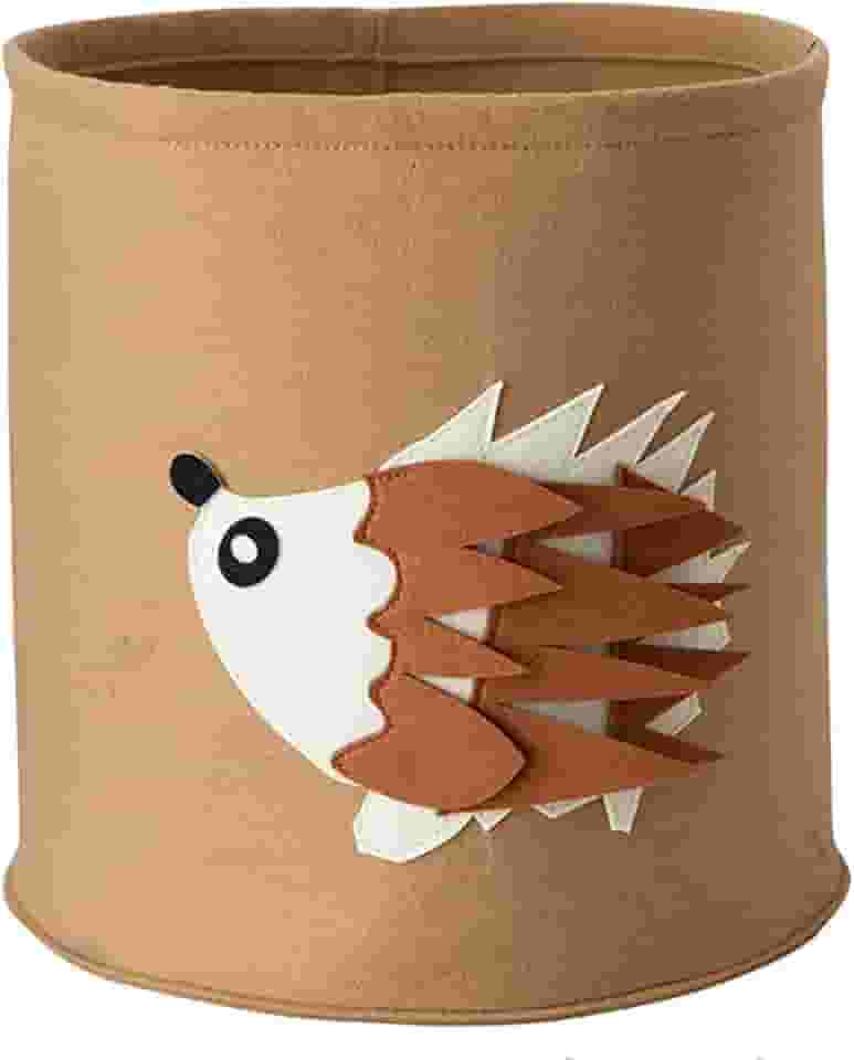 RSTJVB Pacote com 2 cestas de roupa de feltro dobráveis fofas, cesto de roupa suja com alças acolchoadas, cestas de armazenamento independentes para meninos e meninas, saco de lavanderia redondo,